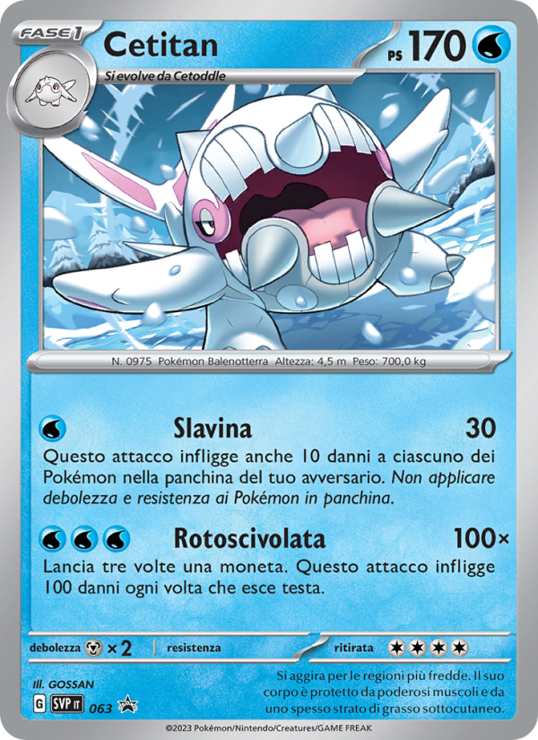 Cetitan 063/192 — SVP Black Star Promos (Italian Pokémon TCG card)