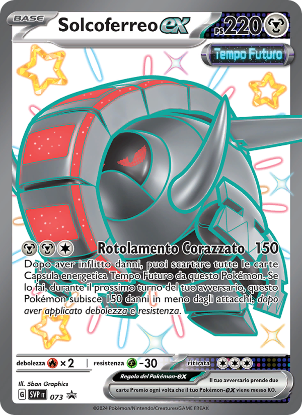 Solcoferreo-ex 073/192 — SVP Black Star Promos (Italian Pokémon TCG card)