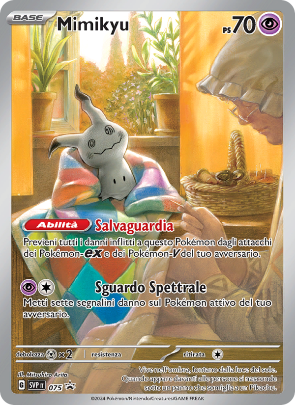 Mimikyu 075/192 — SVP Black Star Promos (Italian Pokémon TCG card)