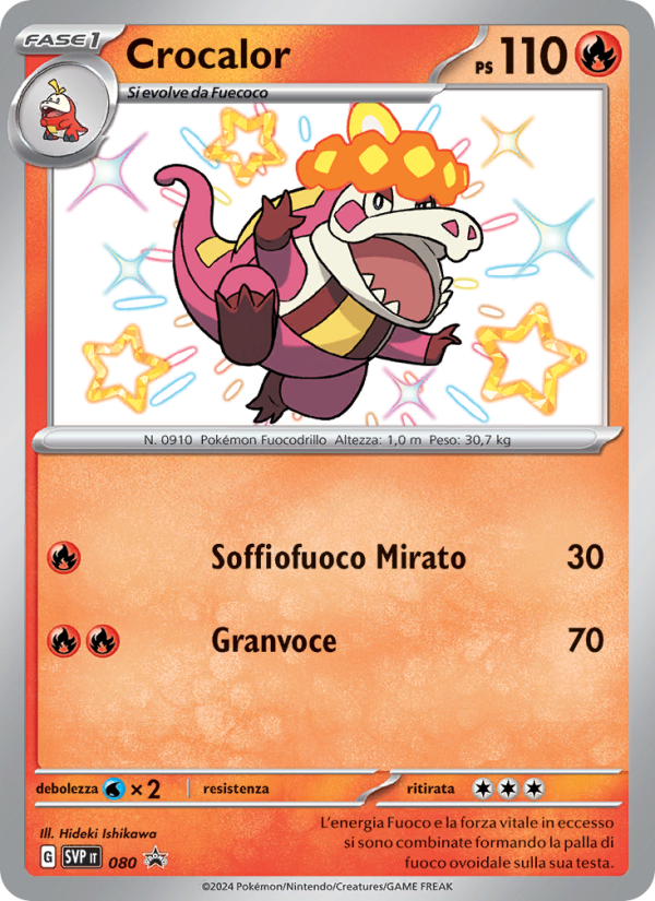 Crocalor 080/192 — SVP Black Star Promos (Italian Pokémon TCG card)