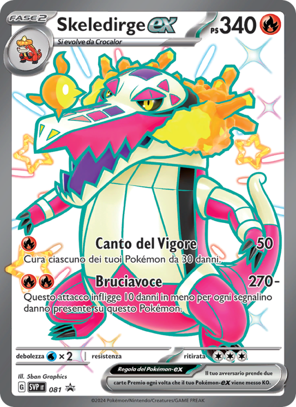 Skeledirge-ex 081/192 — SVP Black Star Promos (Italian Pokémon TCG card)