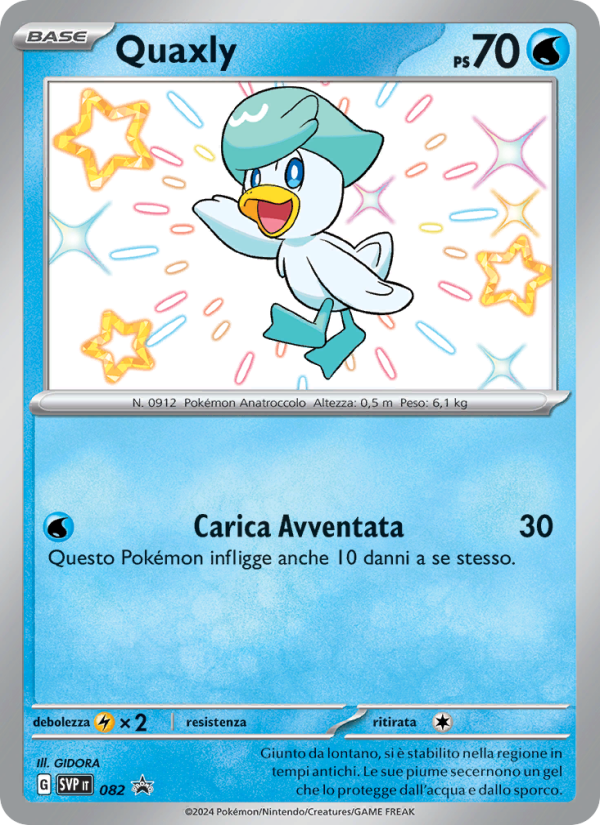 Quaxly 082/192 — SVP Black Star Promos (Italian Pokémon TCG card)