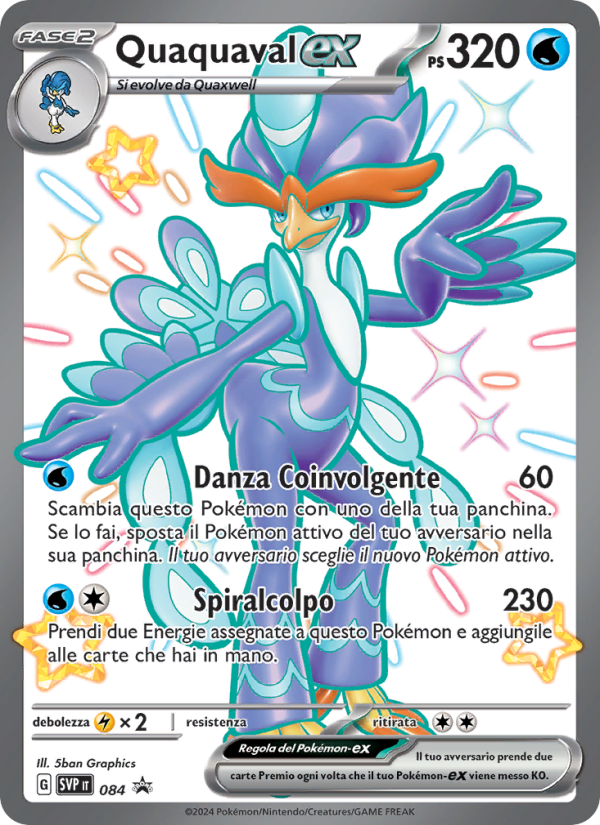 Quaquaval-ex 084/192 — SVP Black Star Promos (Italian Pokémon TCG card)