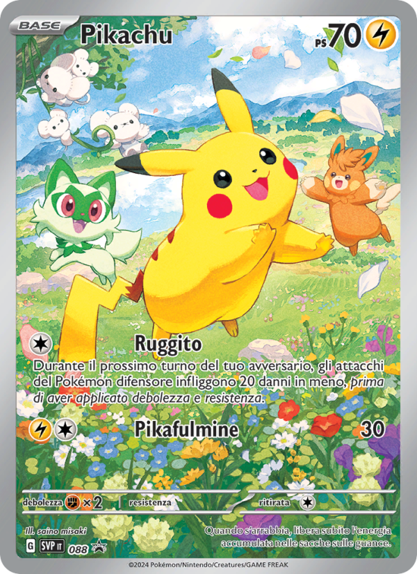 Pikachu 088/192 — SVP Black Star Promos (Italian Pokémon TCG card)