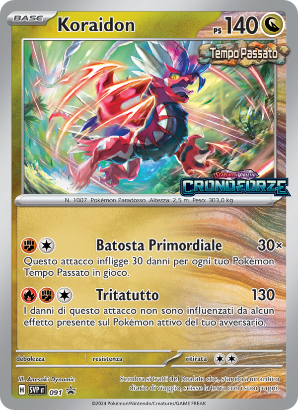 Koraidon 091/192 — SVP Black Star Promos (Italian Pokémon TCG card)
