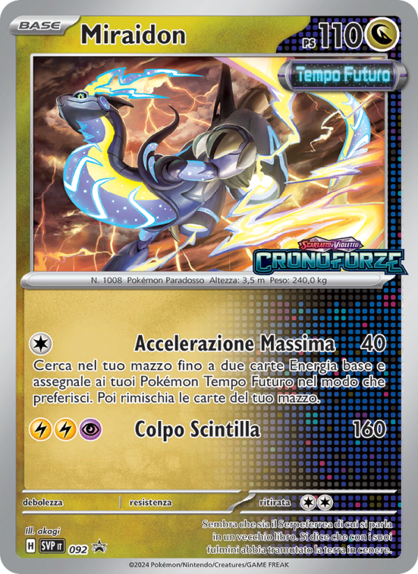 Miraidon 092/192 — SVP Black Star Promos (Italian Pokémon TCG card)