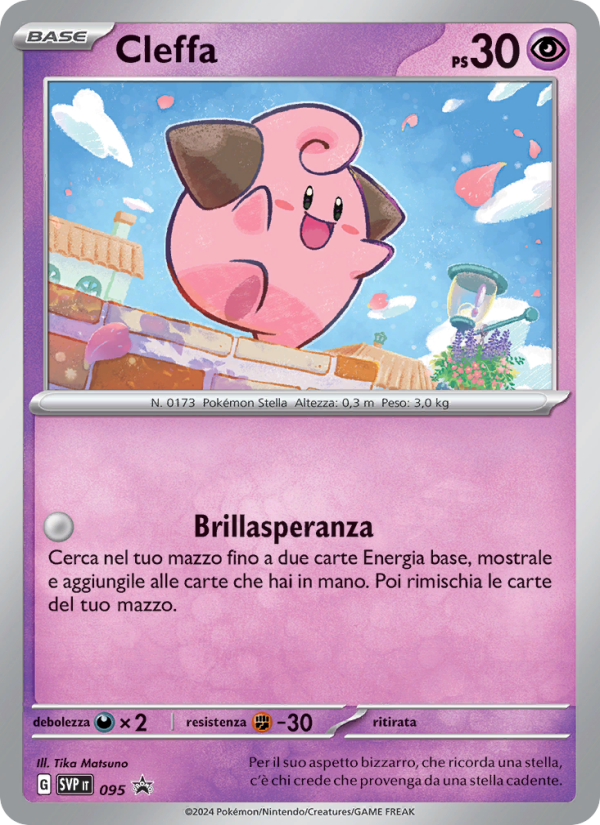 Cleffa 095/192 — SVP Black Star Promos (Italian Pokémon TCG card)