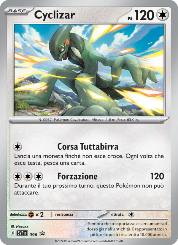 Cyclizar 096/192 — SVP Black Star Promos (Italian Pokémon TCG card)