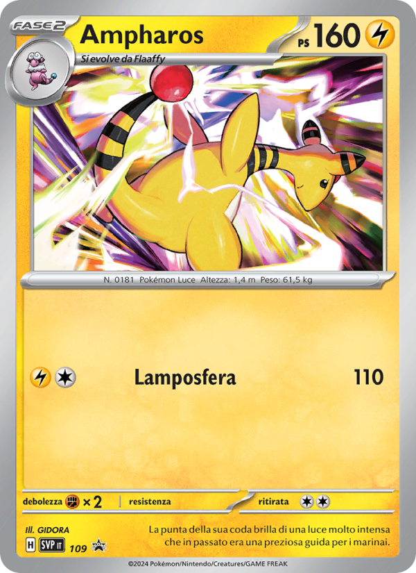 Ampharos 109/192 — SVP Black Star Promos (Italian Pokémon TCG card)