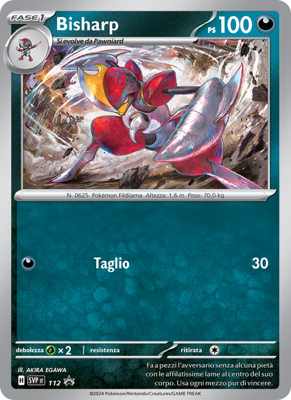 Bisharp 112/192 — SVP Black Star Promos (Italian Pokémon TCG card)