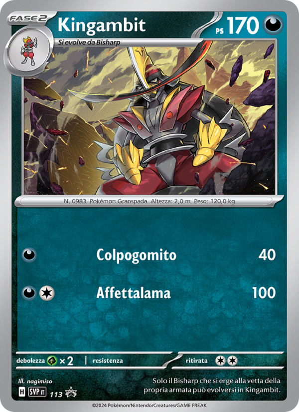 Kingambit 113/192 — SVP Black Star Promos (Italian Pokémon TCG card)