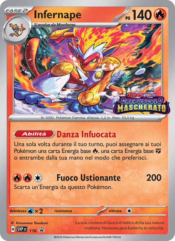 Infernape 116/192 — SVP Black Star Promos (Italian Pokémon TCG card)