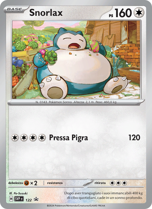 Snorlax 122/192 — SVP Black Star Promos (Italian Pokémon TCG card)