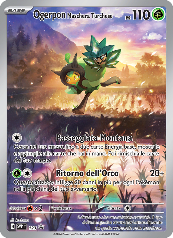 Ogerpon Maschera Turchese 123/192 — SVP Black Star Promos (Italian Pokémon TCG card)