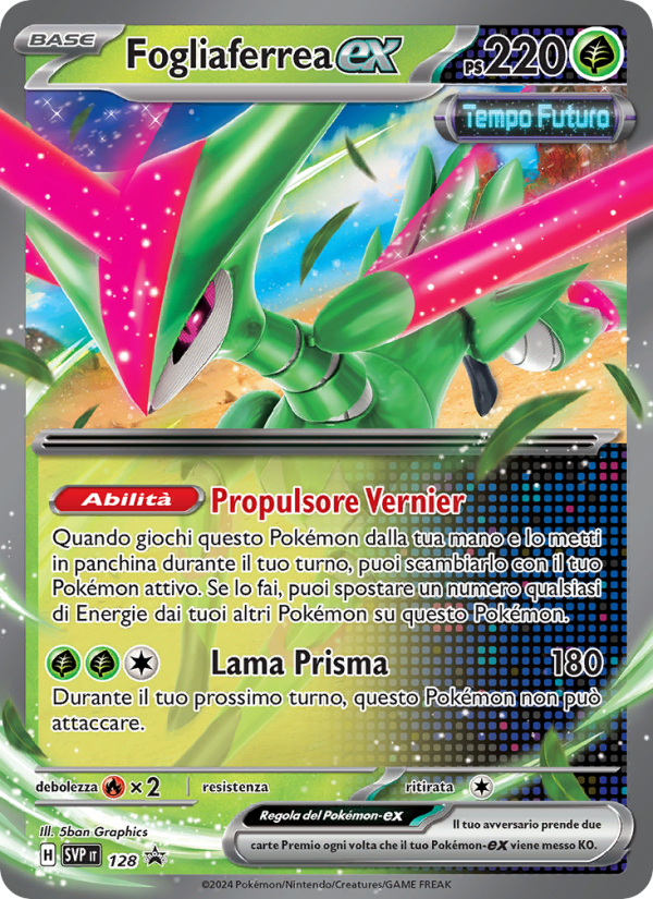Fogliaferrea-ex 128/192 — SVP Black Star Promos (Italian Pokémon TCG card)