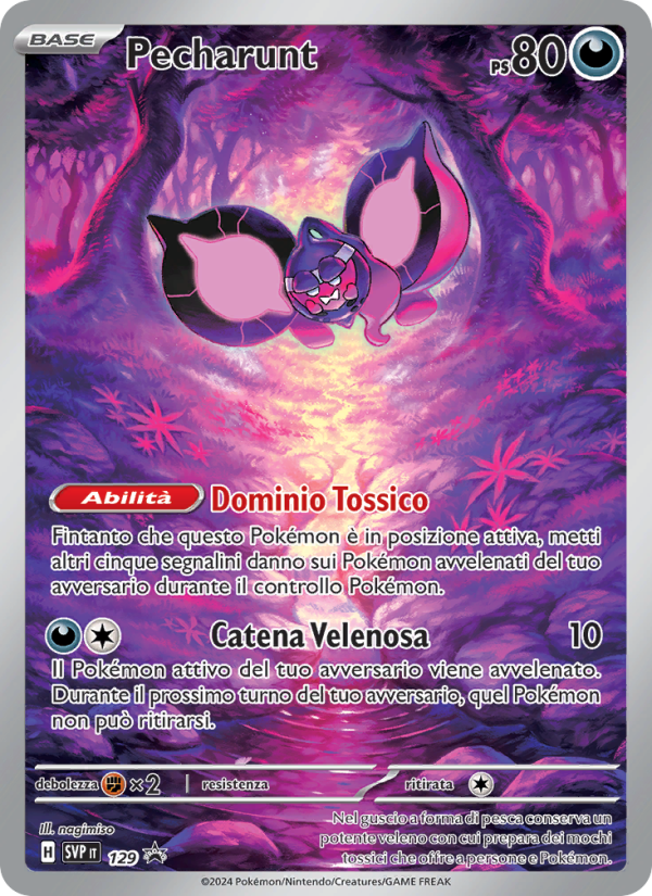 Pecharunt 129/192 — SVP Black Star Promos (Italian Pokémon TCG card)