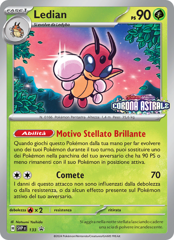 Ledian 133/192 — SVP Black Star Promos (Italian Pokémon TCG card)