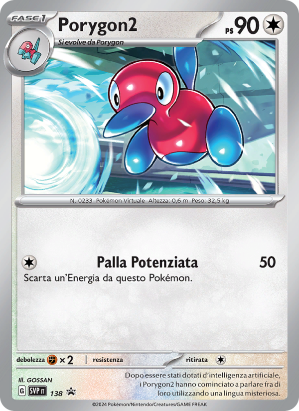 Porygon2 138/192 — SVP Black Star Promos (Italian Pokémon TCG card)