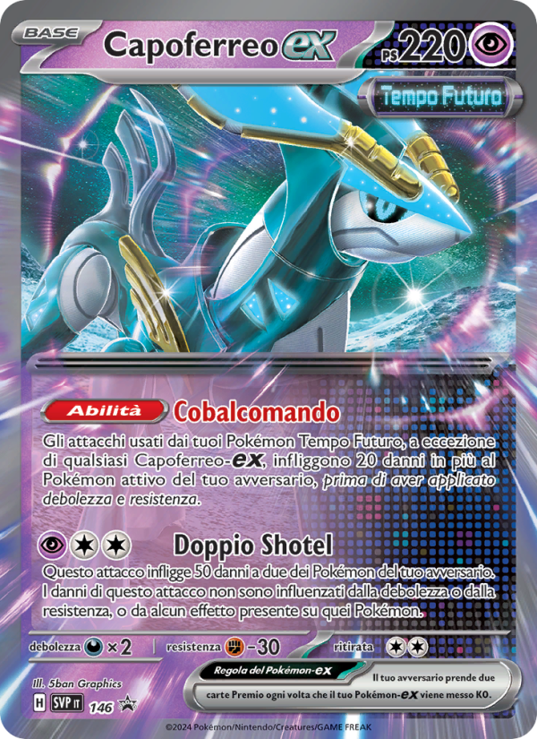 Capoferreo-ex 146/192 — SVP Black Star Promos (Italian Pokémon TCG card)