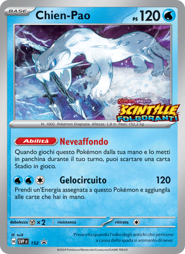 Chien-Pao 152/192 — SVP Black Star Promos (Italian Pokémon TCG card)