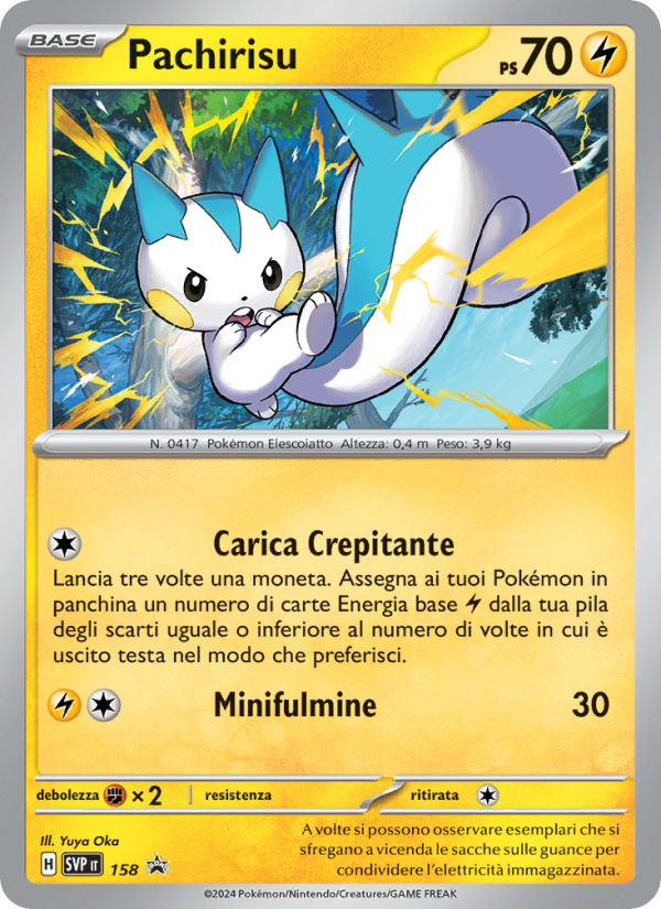 Pachirisu 158/192 — SVP Black Star Promos (Italian Pokémon TCG card)