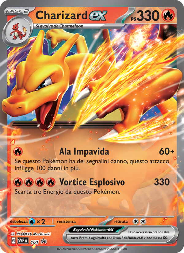 Charizard-ex 161/192 — SVP Black Star Promos (Italian Pokémon TCG card)