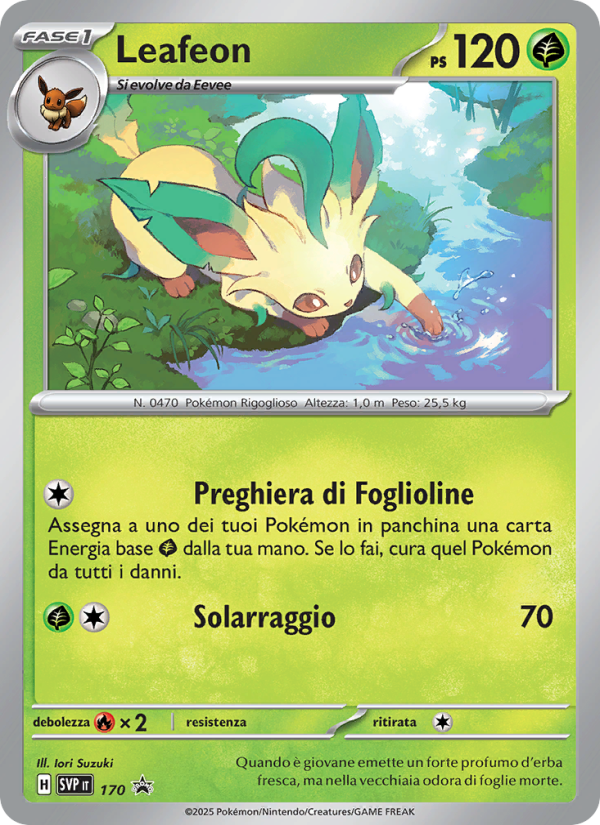 Leafeon 170/192 — SVP Black Star Promos (Italian Pokémon TCG card)