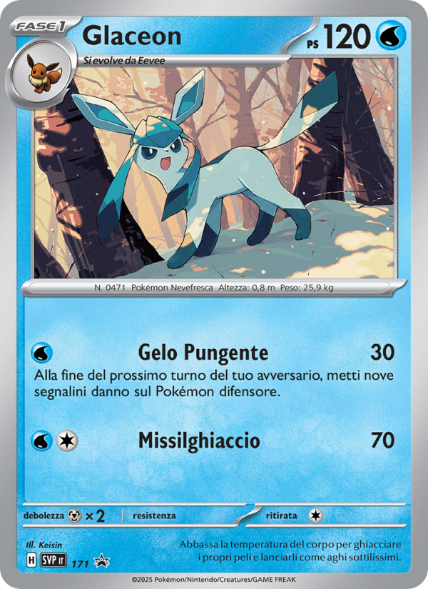 Glaceon 171/192 — SVP Black Star Promos (Italian Pokémon TCG card)