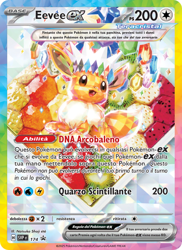 Eevee-ex 174/192 — SVP Black Star Promos (Italian Pokémon TCG card)