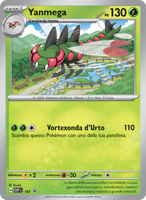 Yanmega 187/192 — SVP Black Star Promos (Italian Pokémon TCG card)