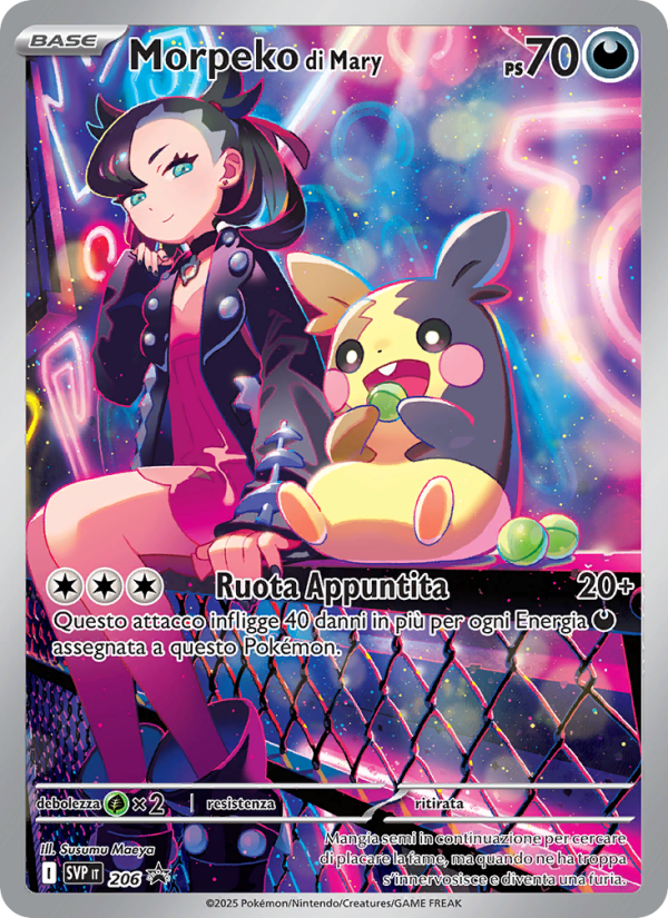 Morpeko di Mary 206/192 — SVP Black Star Promos (Italian Pokémon TCG card)