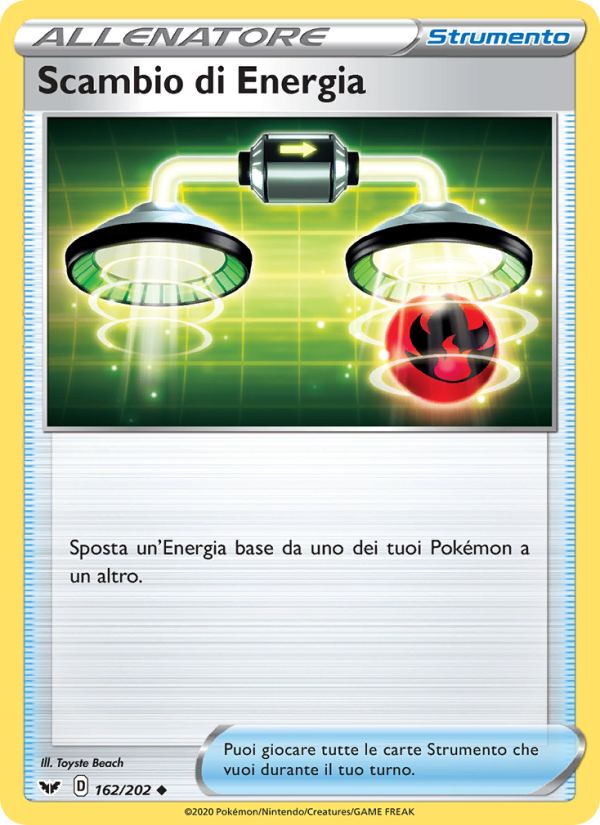 Scambio di Energia 162/216 — Sword & Shield (Italian Pokémon TCG card)
