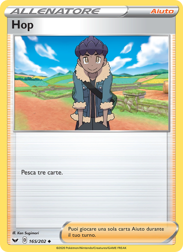 Hop 165/216 — Sword & Shield (Italian Pokémon TCG card)