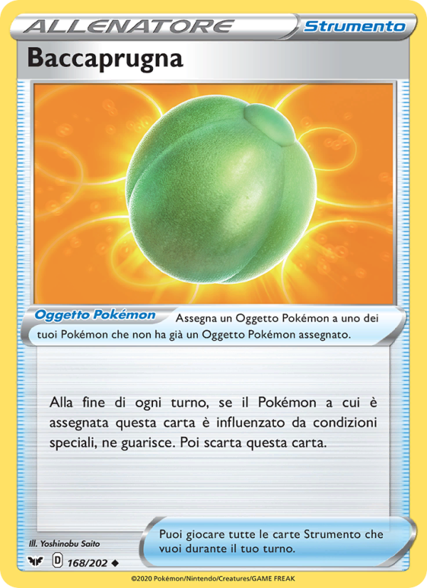 Baccaprugna 168/216 — Sword & Shield (Italian Pokémon TCG card)