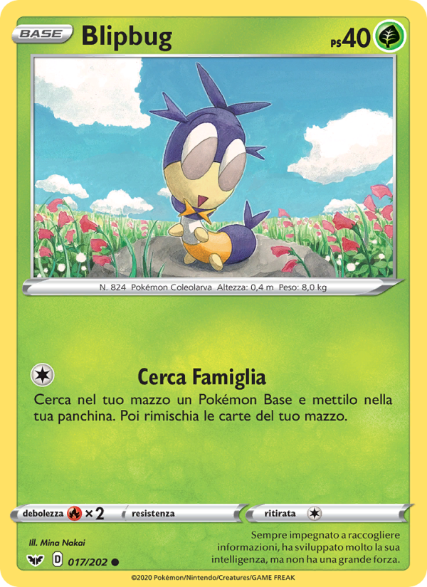 Blipbug 017/216 — Sword & Shield (Italian Pokémon TCG card)