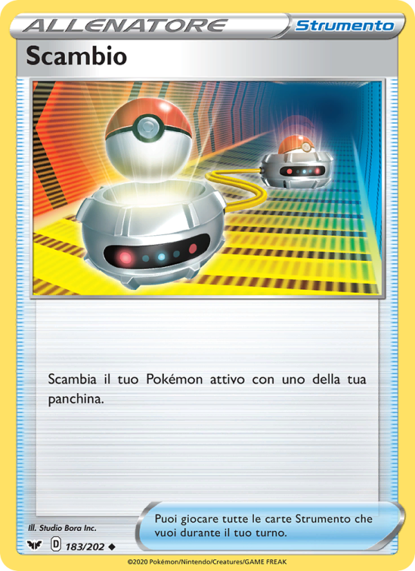 Scambio 183/216 — Sword & Shield (Italian Pokémon TCG card)