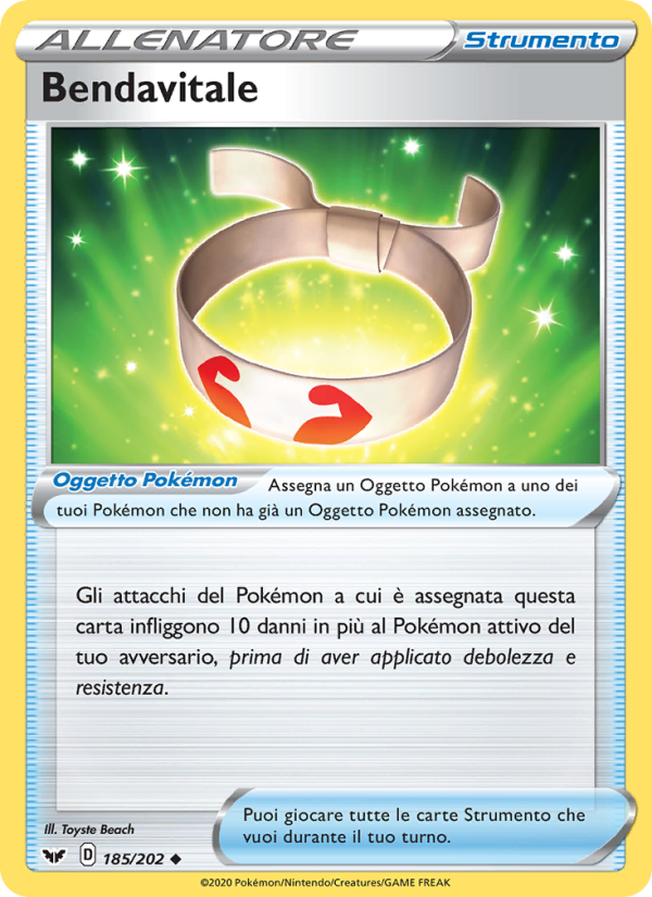 Bendavitale 185/216 — Sword & Shield (Italian Pokémon TCG card)