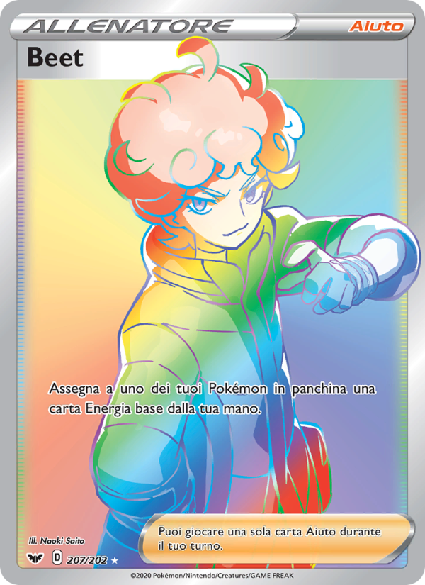 Beet 207/216 — Sword & Shield (Italian Pokémon TCG card)