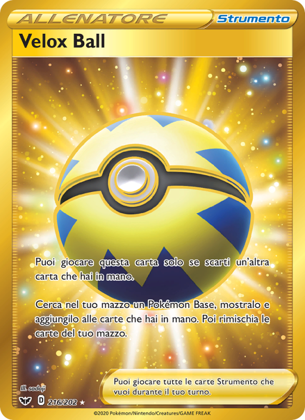 Velox Ball 216/216 — Sword & Shield (Italian Pokémon TCG card)