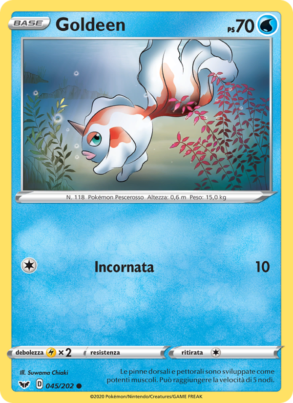 Goldeen 045/216 — Sword & Shield (Italian Pokémon TCG card)