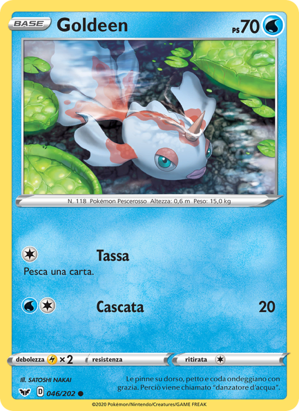 Goldeen 046/216 — Sword & Shield (Italian Pokémon TCG card)