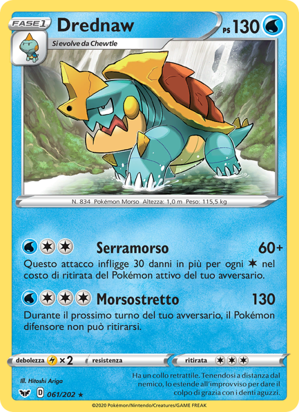 Drednaw 061/216 — Sword & Shield (Italian Pokémon TCG card)