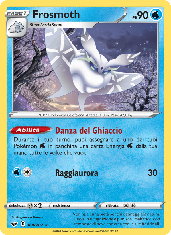 Frosmoth 064/216 — Sword & Shield (Italian Pokémon TCG card)
