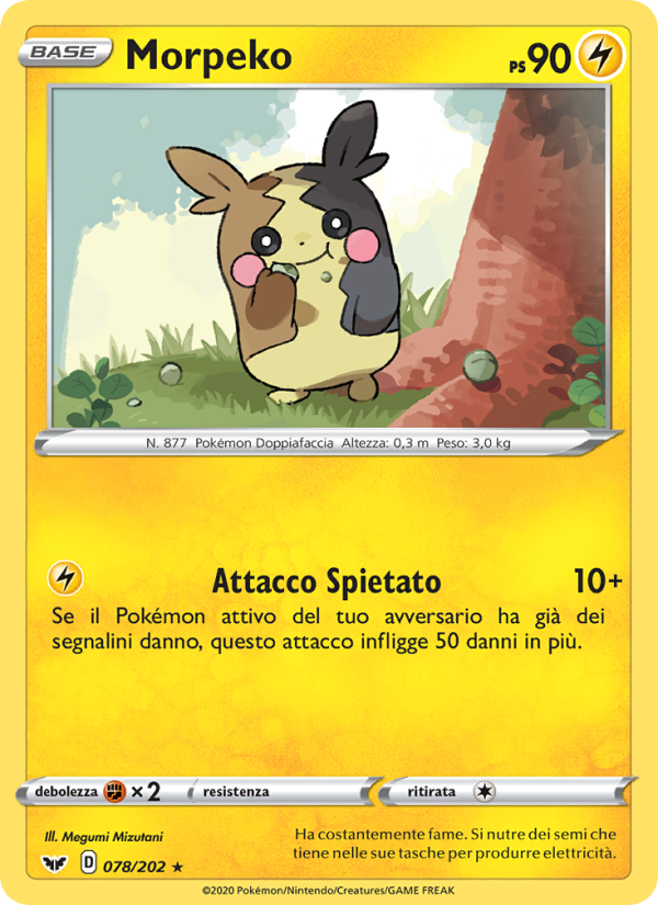 Morpeko 078/216 — Sword & Shield (Italian Pokémon TCG card)