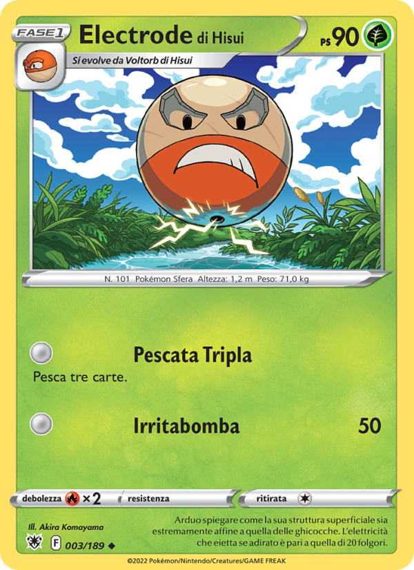 Electrode di Hisui 003/246 — Astral Radiance (Italian Pokémon TCG card)