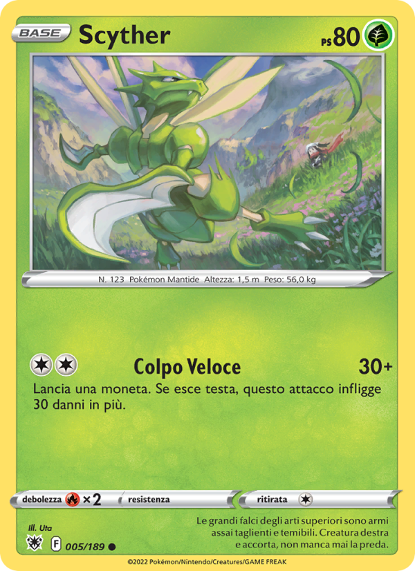 Scyther 005/246 — Astral Radiance (Italian Pokémon TCG card)