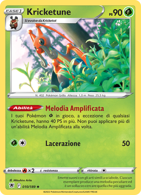 Kricketune 010/246 — Astral Radiance (Italian Pokémon TCG card)