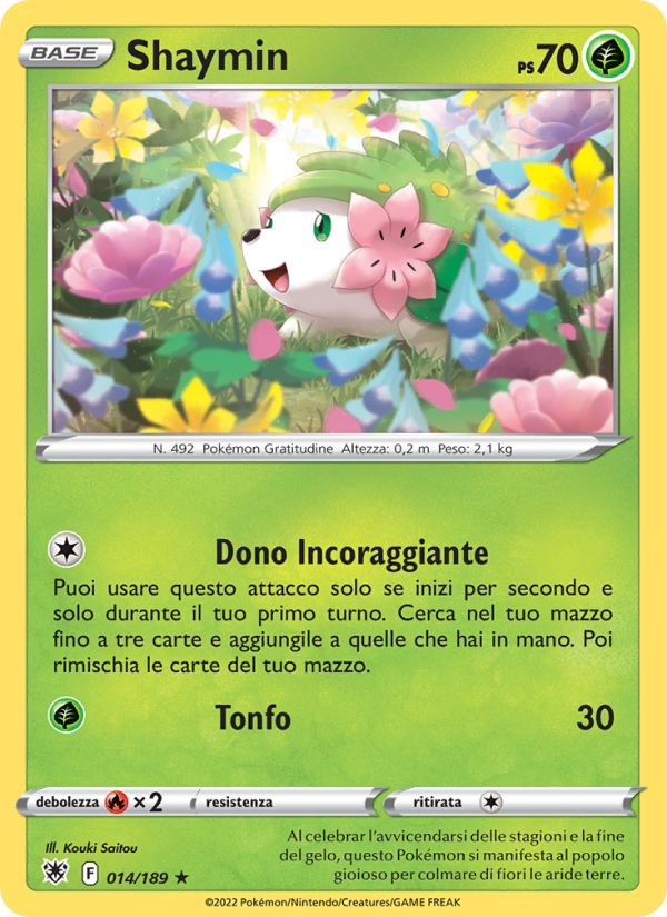 Shaymin 014/246 — Astral Radiance (Italian Pokémon TCG card)