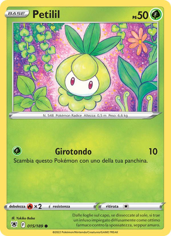 Petilil 015/246 — Astral Radiance (Italian Pokémon TCG card)