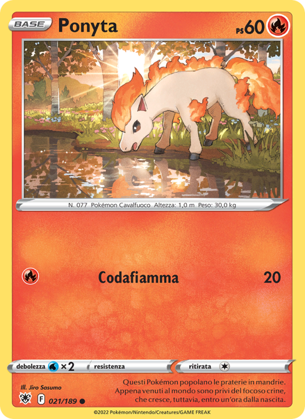 Ponyta 021/246 — Astral Radiance (Italian Pokémon TCG card)